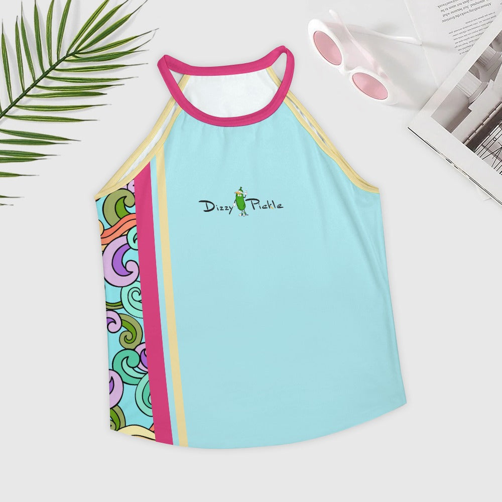 Dizzy Pickle Anna Blue Women's Pickleball Crew Neck Vest