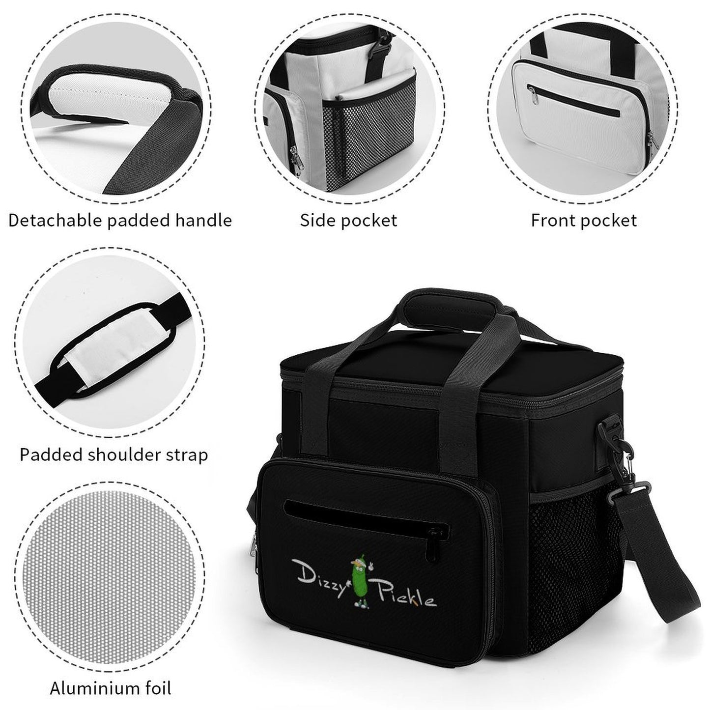 Custom Large Insulated Cooler Bag Thermal Tote With Shoulder