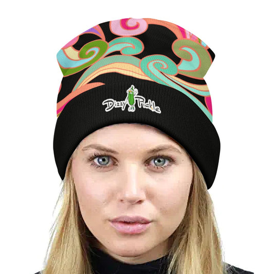 Dizzy Pickle Anna Black One-Size Knitted Beanie