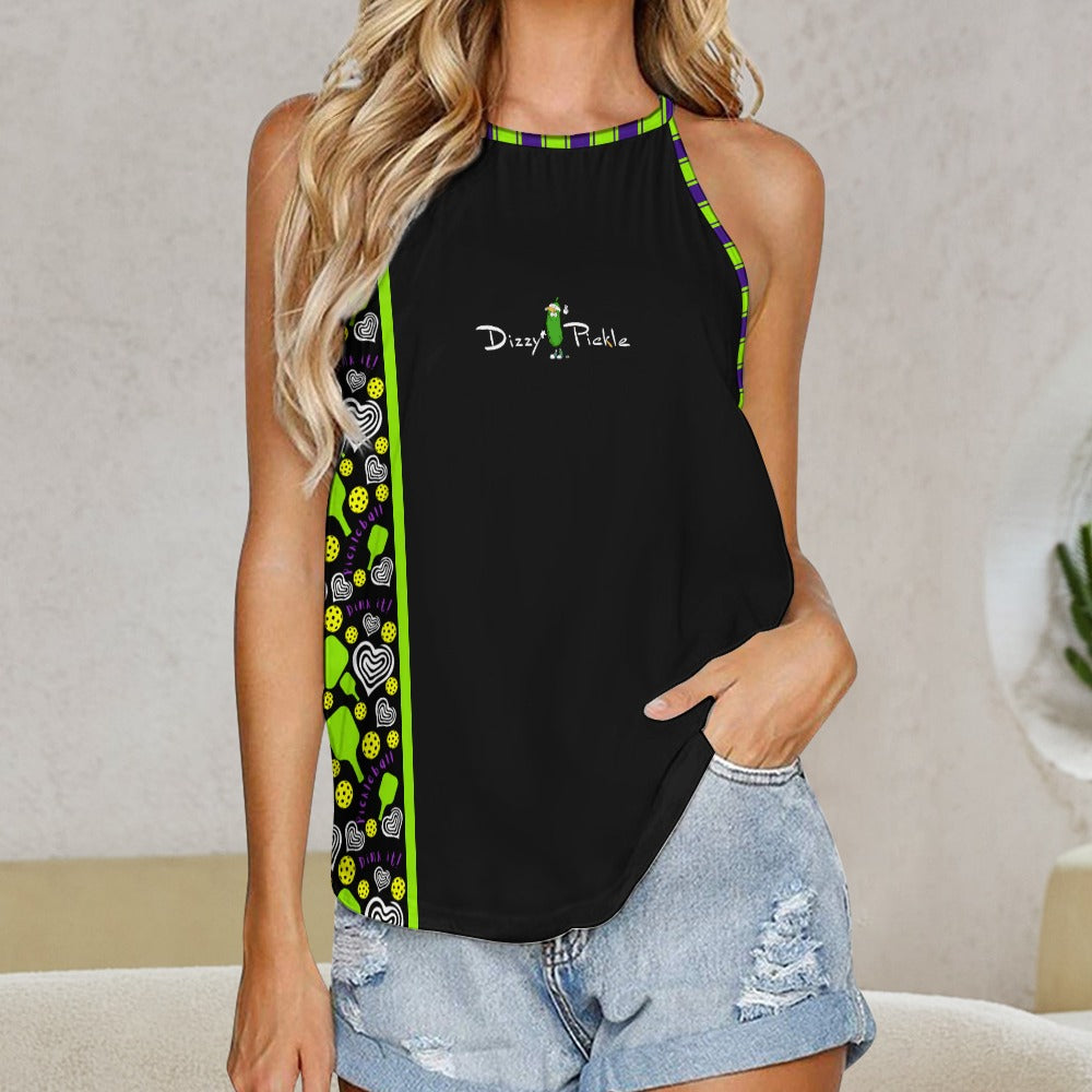 Dizzy Pickle Dinking Diva Hearts BG Women's Pickleball Crew Neck Vest