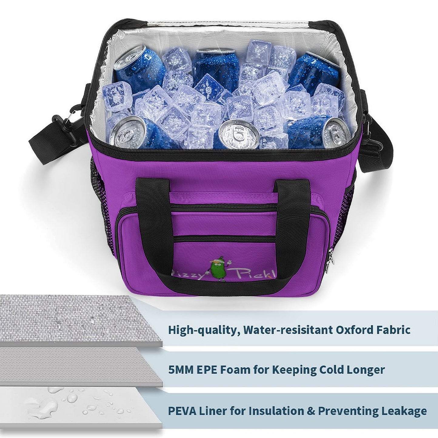 Custom Large Insulated Cooler Bag Thermal Tote With Shoulder