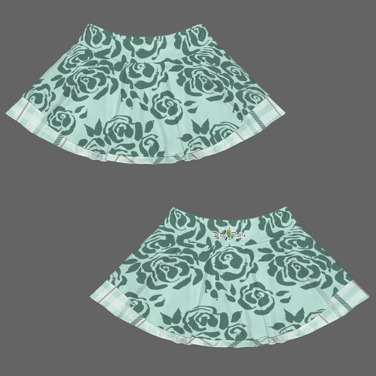 Dizzy Pickle Vickie Blooms Soft Mint Women's Double Hem Pickleball Skort