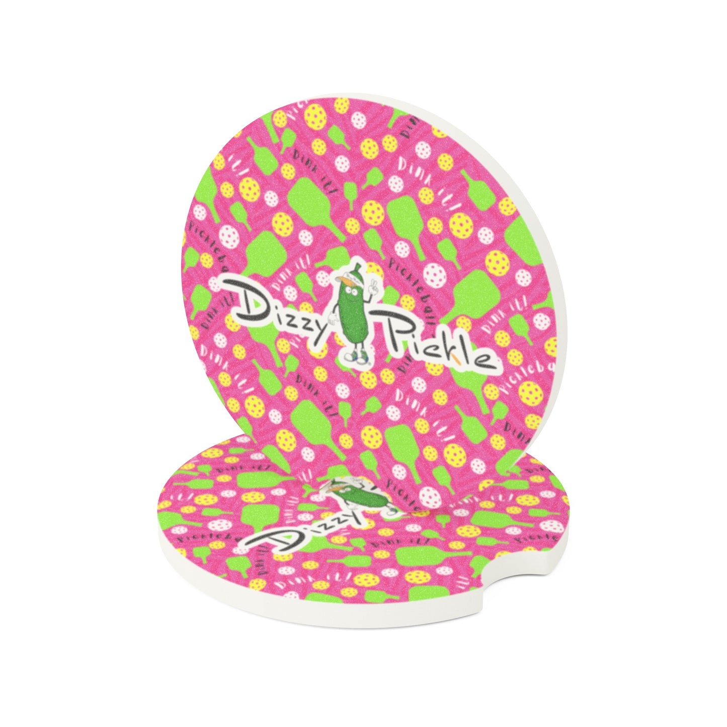 Dizzy Pickle Dinking Diva PG Soapstone Car Coaster