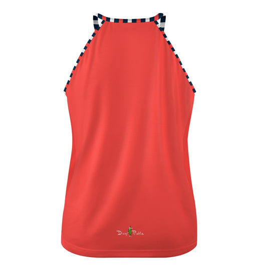 Dizzy Pickle Van Solid Coral Women's Pickleball Crew Neck Vest