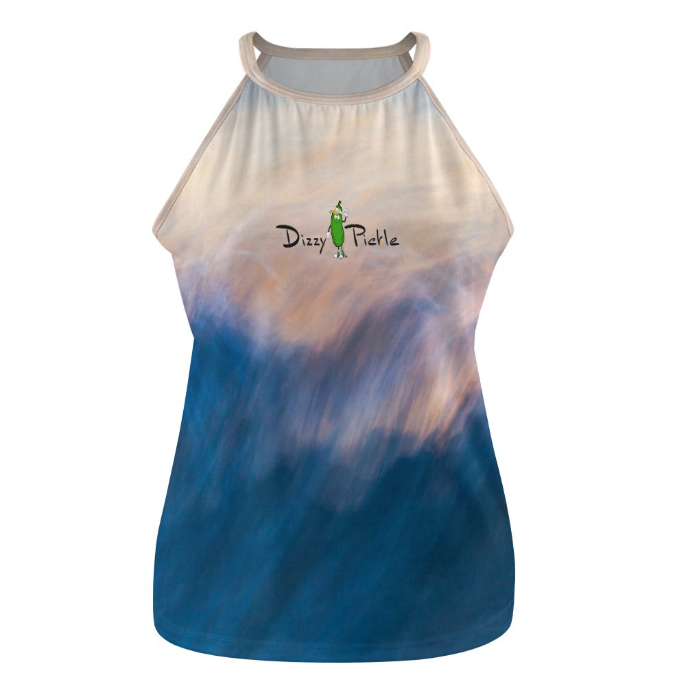 Dizzy Pickle DZY P Classic Ocean Dreams Women's Pickleball Crew Neck Vest