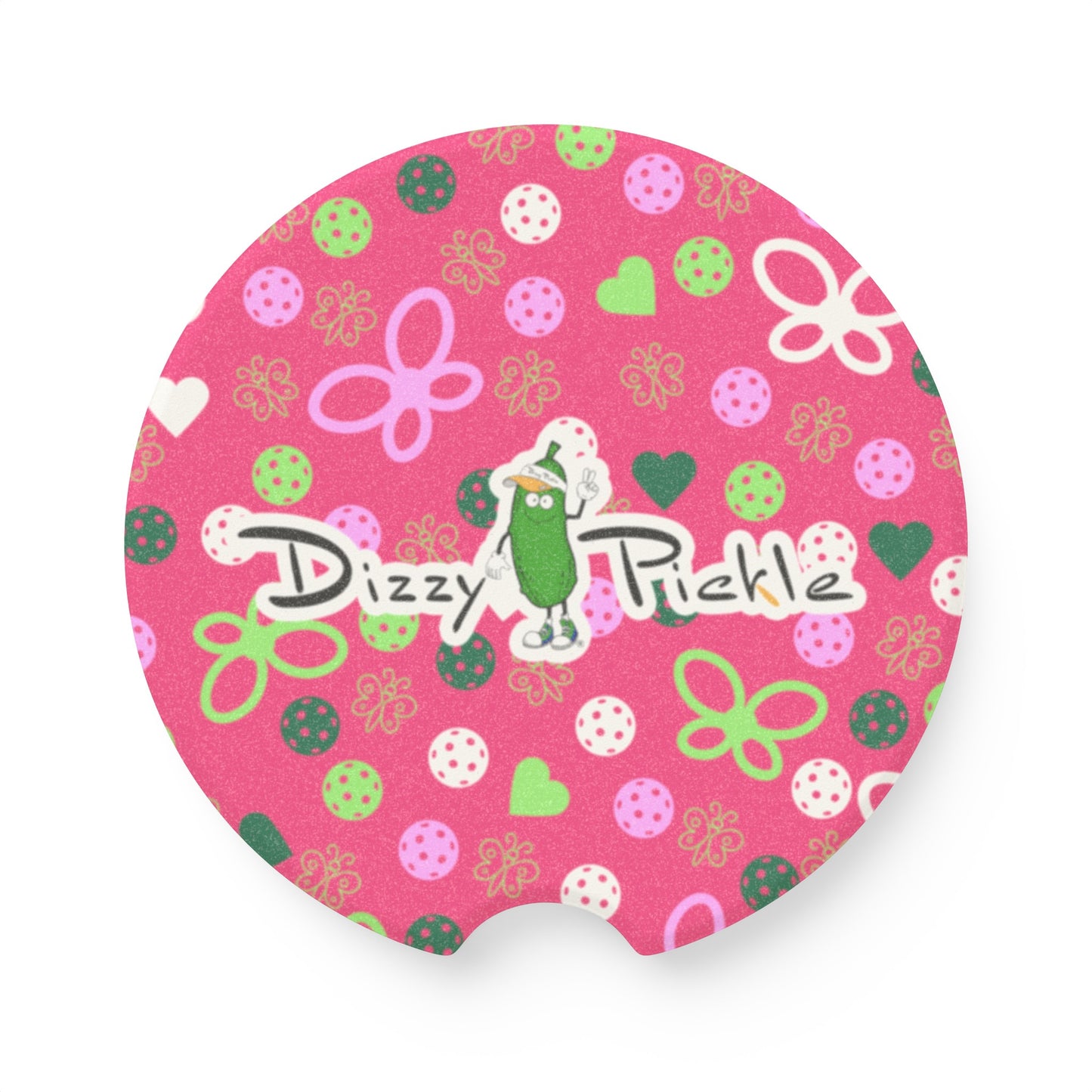 Dizzy Pickle Penny PG Soapstone Car Coaster