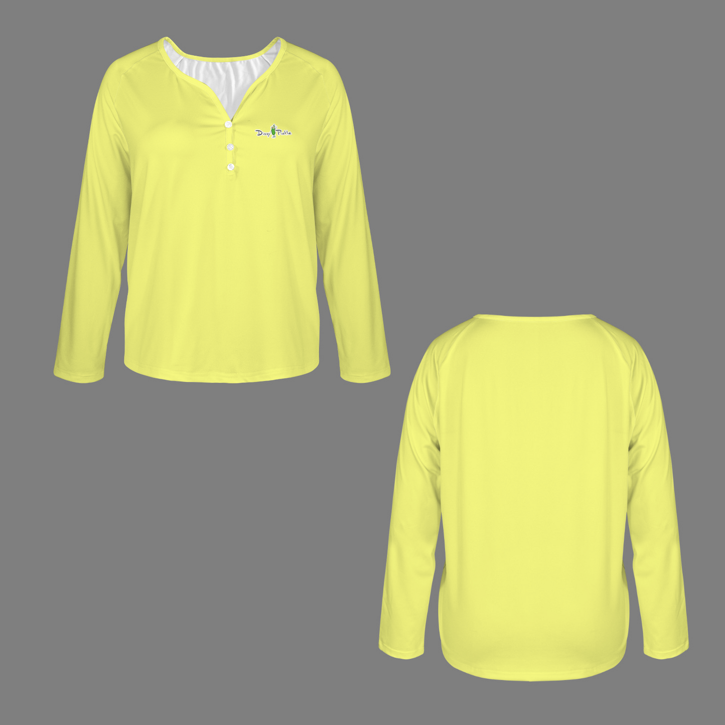 Three Button Long Sleeve Yellow