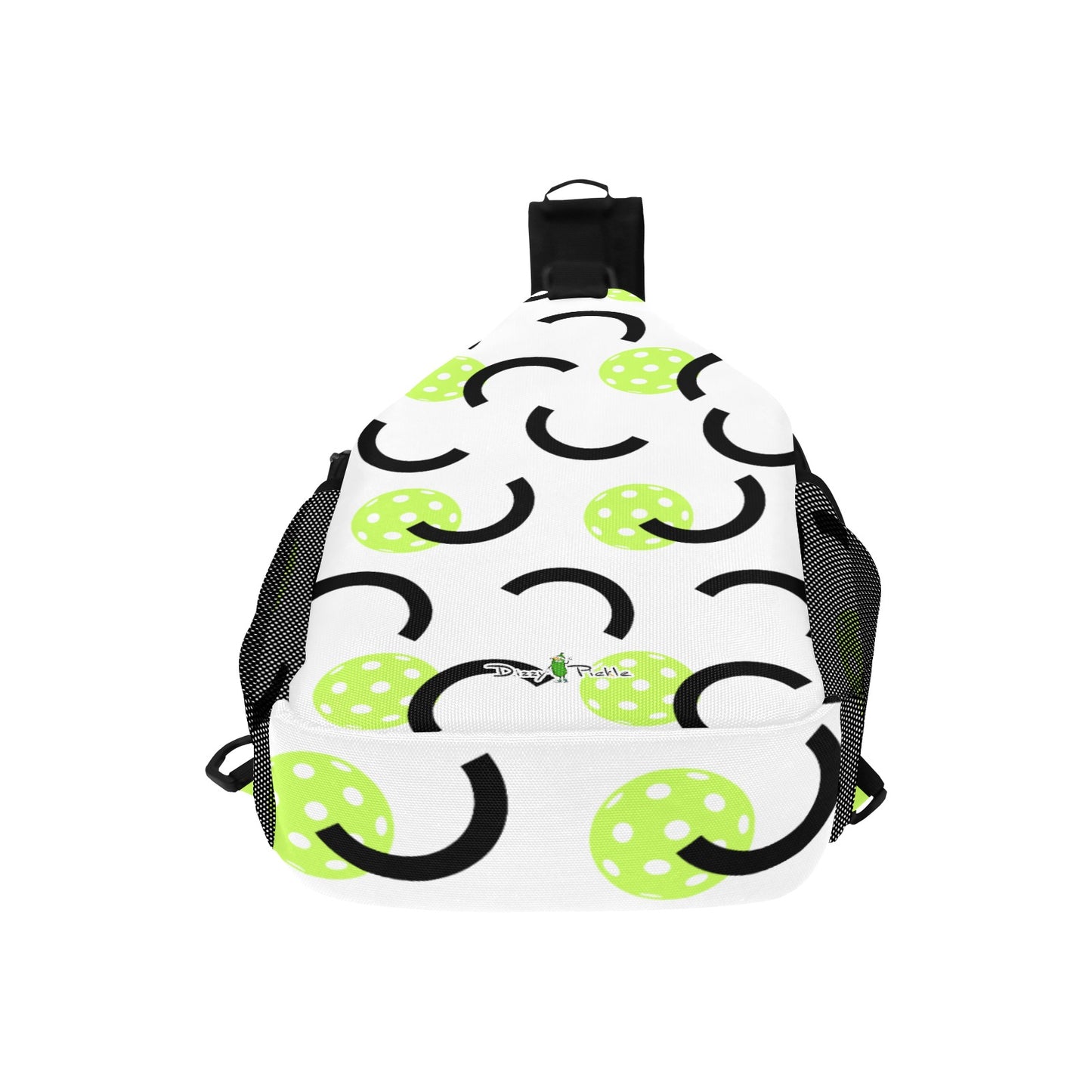 Dizzy Pickle Believe White Pickleball Grab-N-Go Crossbody Casual Chest Bag