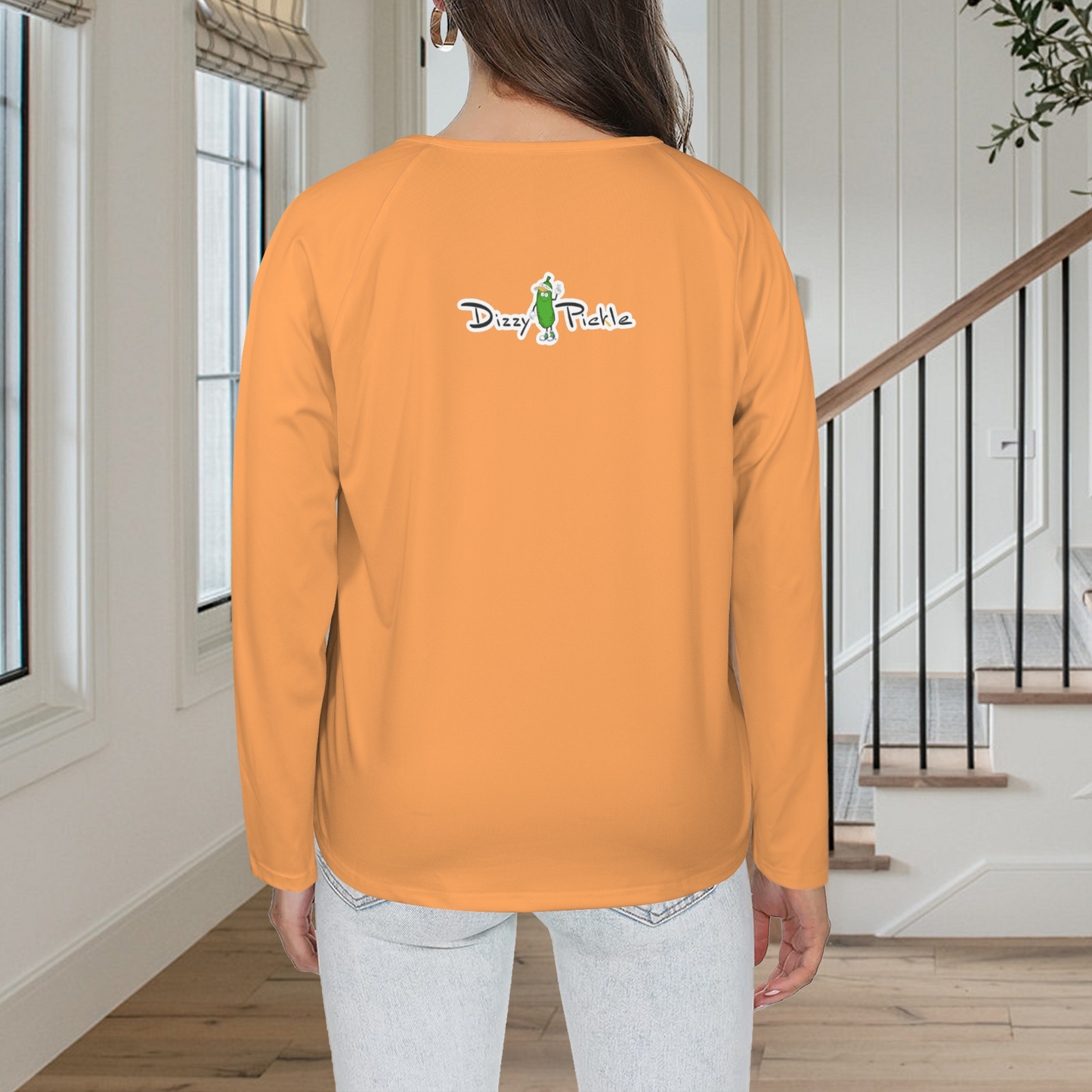 Three Button Long Sleeve Tangerine
