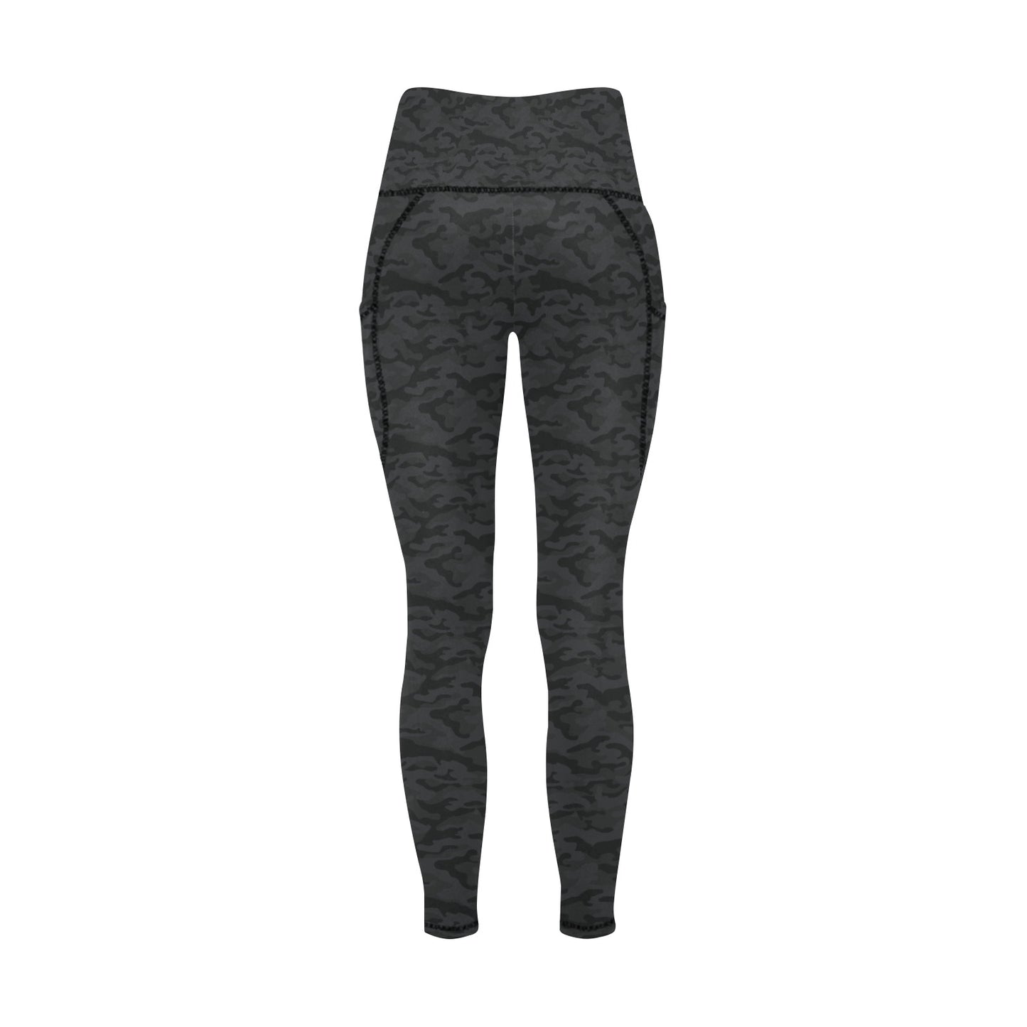 Dizzy Pickle Jan Black_Midnight Women's Pickleball Performance Leggings (Ankle Length, High-Waisted, & Two Side Pockets)