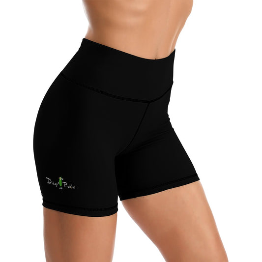 Dizzy Pickle DZY P Classic Black Women's Comfortable Skinny Sports Yoga Shorts