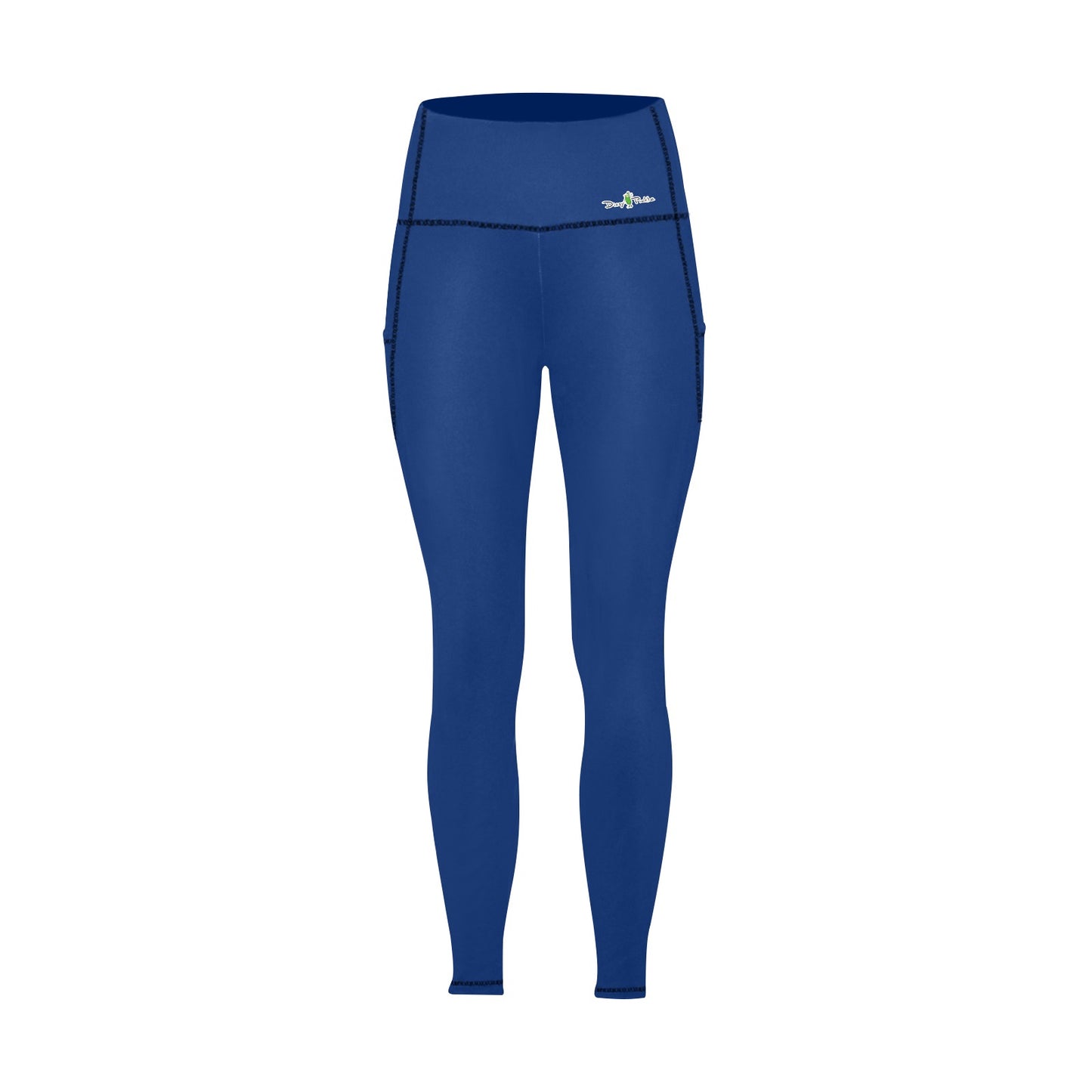 Dizzy Pickle DZY P Classic Arizona Blue Women's Pickleball Performance Leggings (Ankle Length, High-Waisted, & Two Side Pockets)