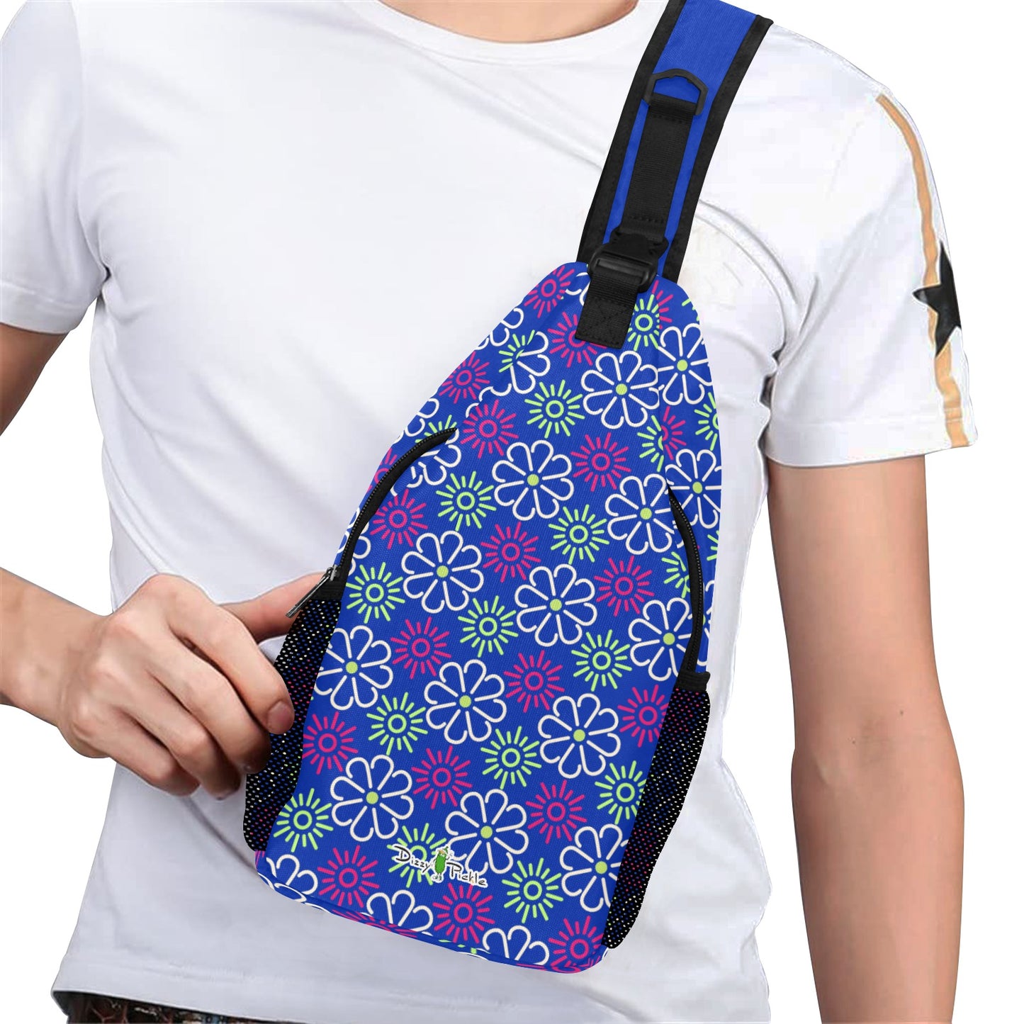 Dizzy Pickle April Royal Blue Pickleball Grab-N-Go Crossbody Casual Chest Bag