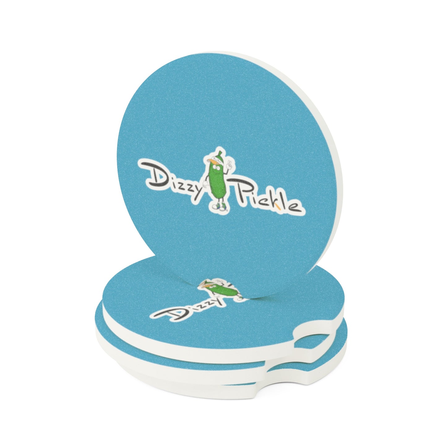 Dizzy Pickle DZY P Classic Turquoise Soapstone Car Coaster