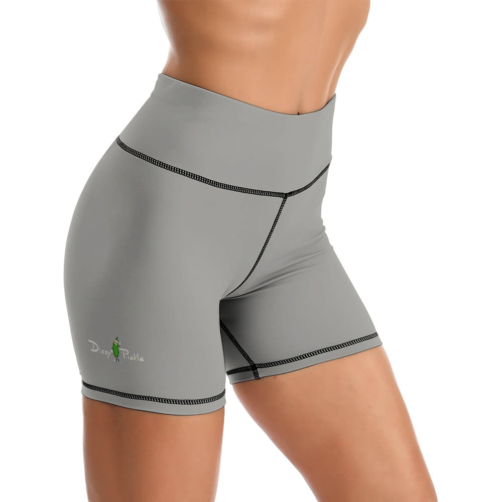 Dizzy Pickle DZY P Classic Dark Gray Women's Comfortable Skinny Sports Yoga Shorts