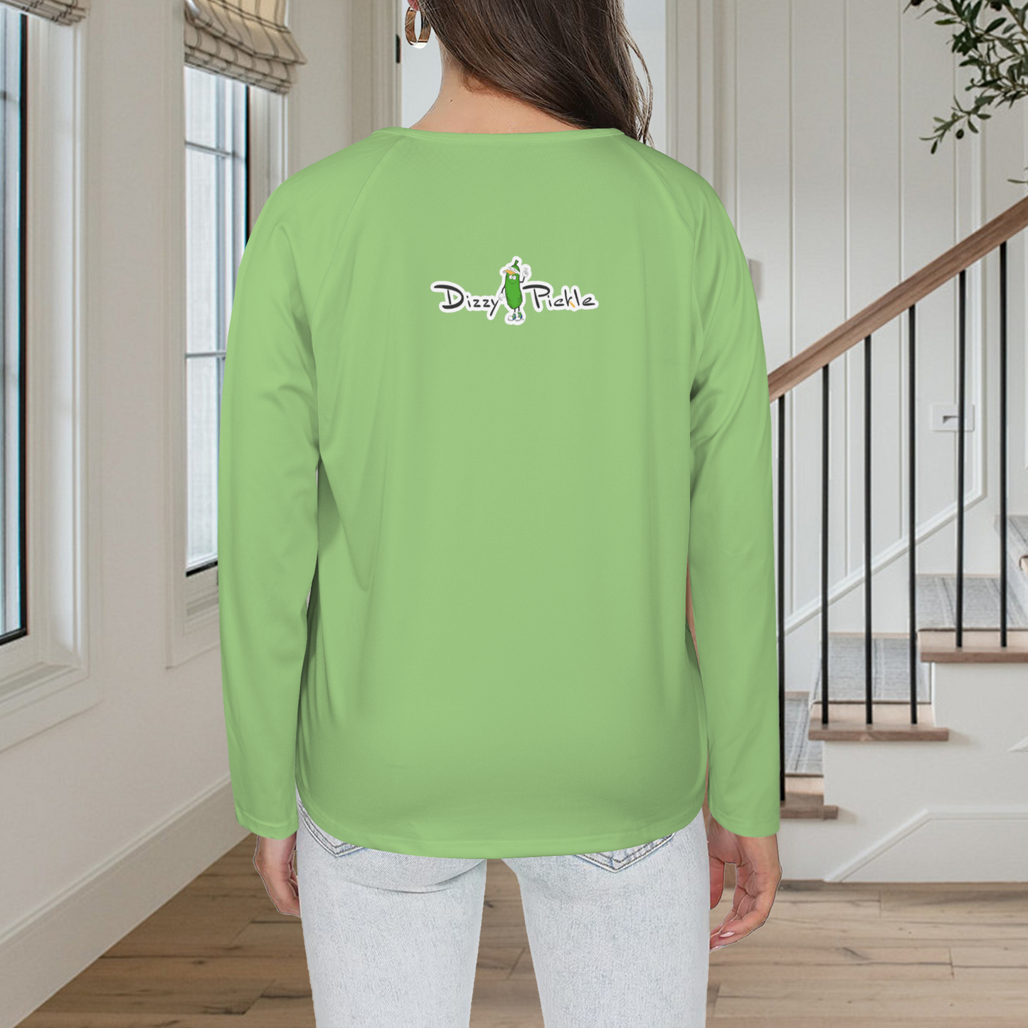 Three Button Long Sleeve Spring Green