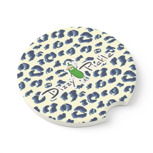 Dizzy Pickle Anne Leopard Print Soapstone Car Coaster