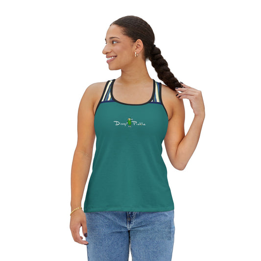 Dizzy Pickle Anne Stripes Women's Pickleball Peak Performance Racerback Tank Top