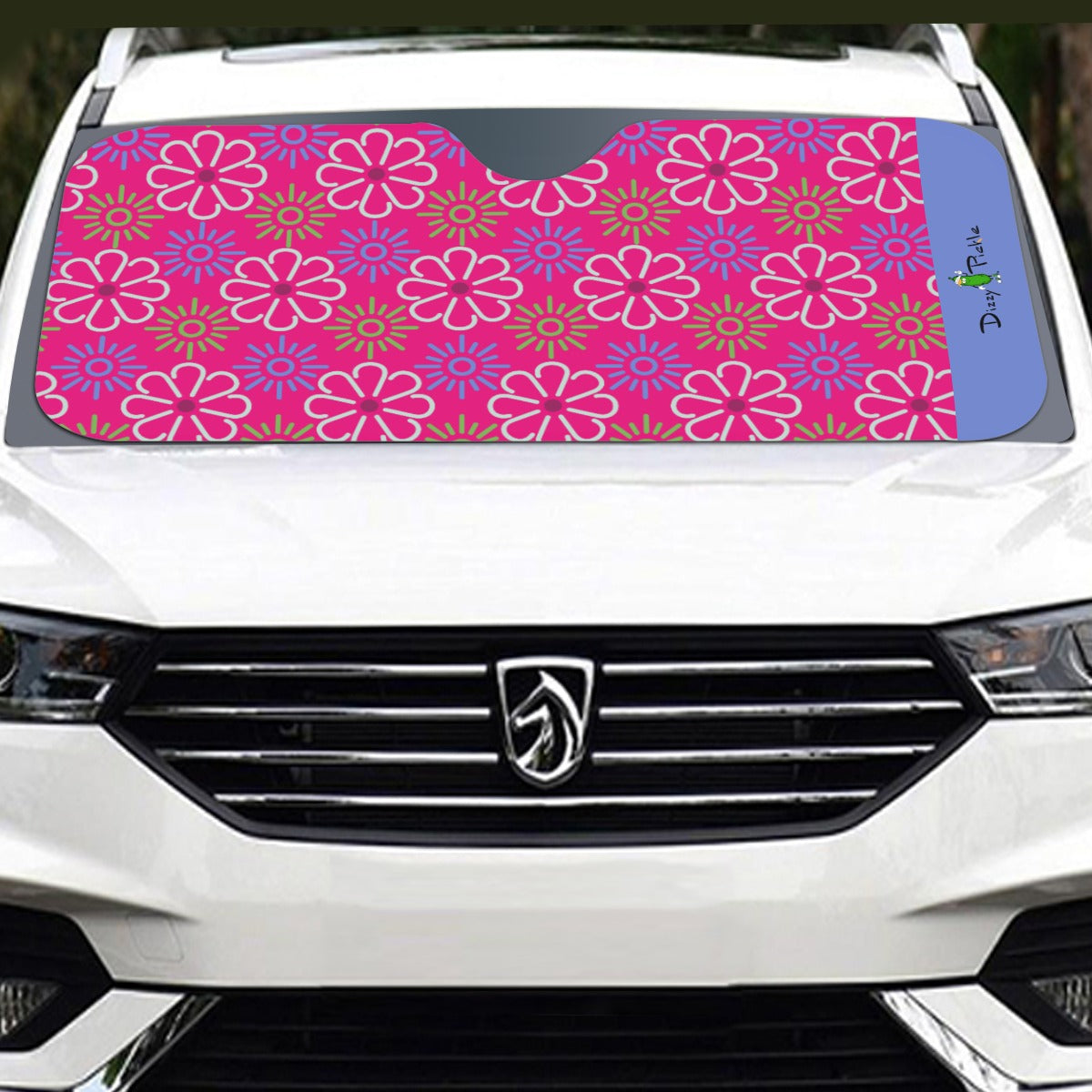 Dizzy Pickle April Pink Pickleball Windshield Sunshade