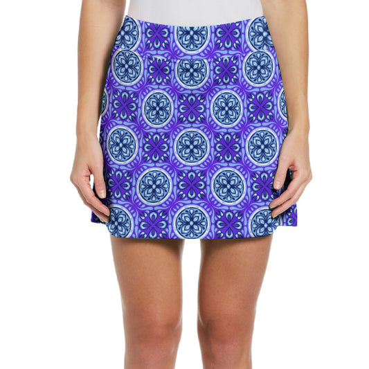 Dizzy Pickle Tracy Purple1 Women's 17" Performance Pickleball Skort with Inner Shorts