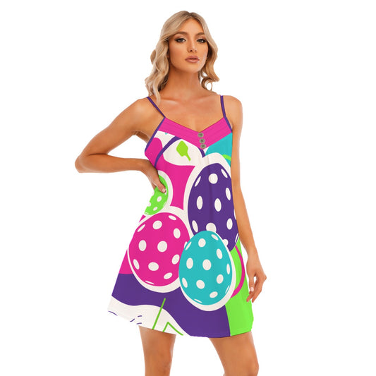 Dizzy Pickle Diana Pickleball V-neck Sleeveless Cami Nightgown