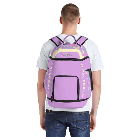 Dizzy Pickle Hope Lavender Large Courtside Pickleball Multi-Compartment Backpack with Adjustable Straps