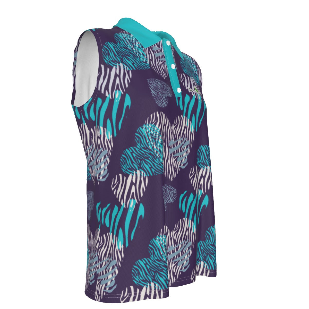 Dizzy Pickle Shelley Deep Purple Women's Pickleball Sleeveless Polo Shirt