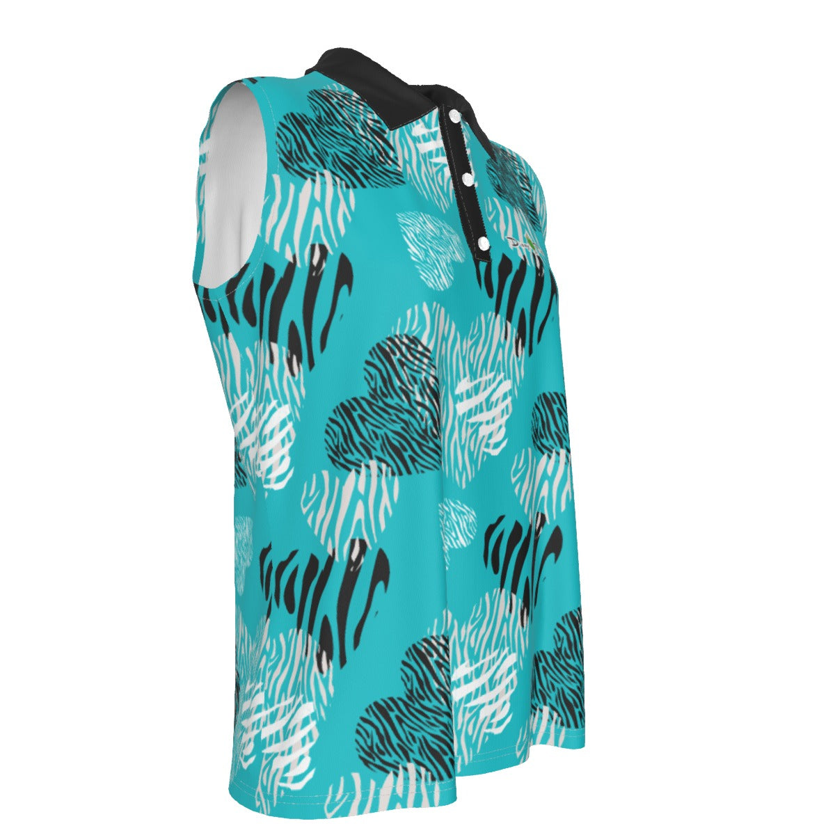 Dizzy Pickle Shelley Turquoise Women's Pickleball Sleeveless Polo Shirt