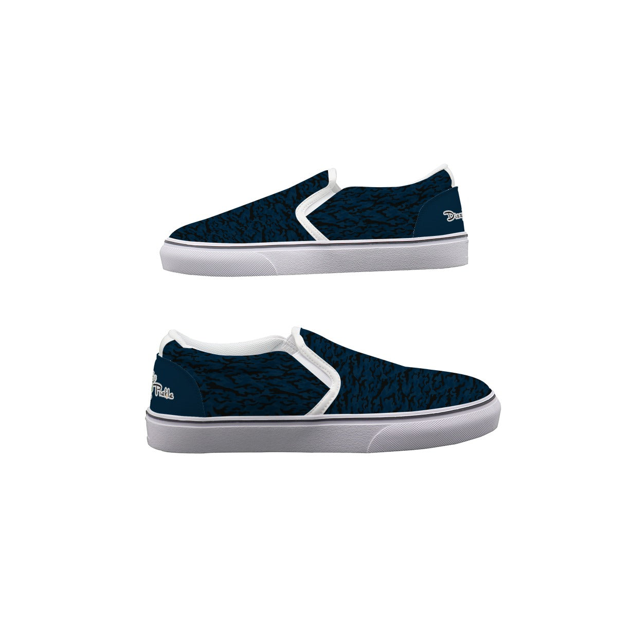 Dizzy Pickle Jan Black_Blue Women's Casual Slip-On Canvas Shoes
