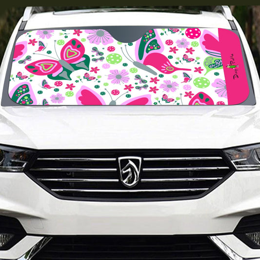 Dizzy Pickle Penny PG Butterflies Pickleball Windshield Sunshade