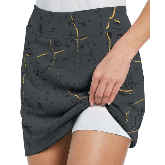 Dizzy Pickle Lynne Black Women's 17" Performance Pickleball Skort with Inner Shorts