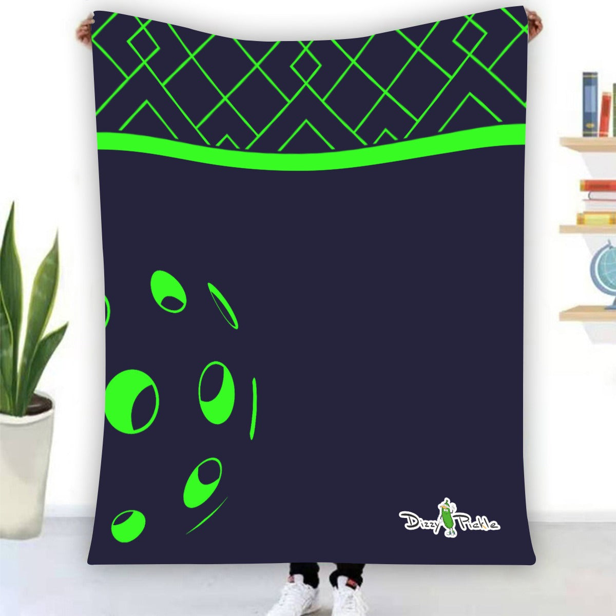 Dizzy Pickle Lisa NBG Pickleball Courtside Flannel Blanket