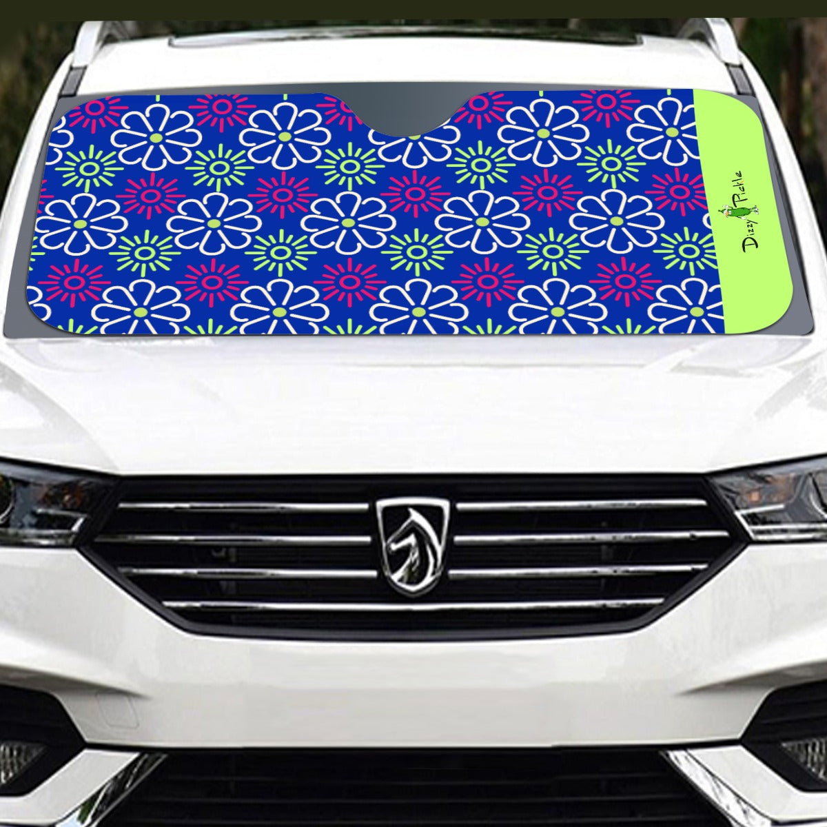 Dizzy Pickle April Blue Pickleball Windshield Sunshade