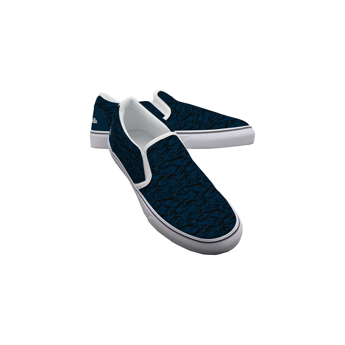 Dizzy Pickle Jan Black_Blue Women's Casual Slip-On Canvas Shoes