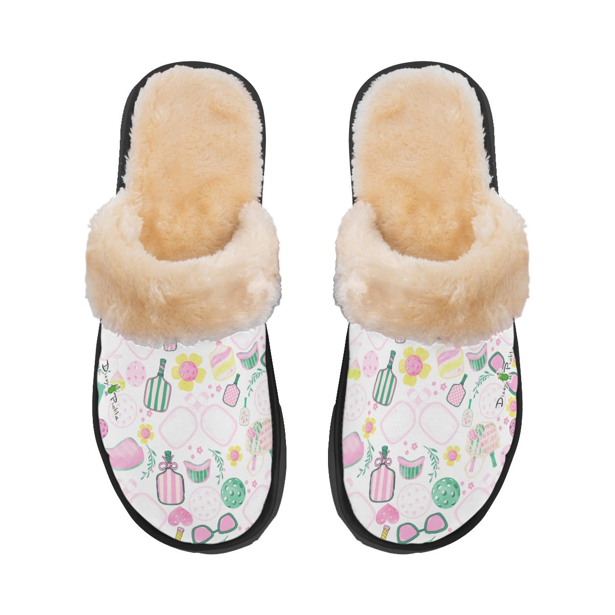 Dizzy Pickle Becky Women's Pickleball Plush Slippers