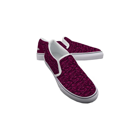 Dizzy Pickle Jan Wine_Pink Women's Casual Slip-On Canvas Shoes