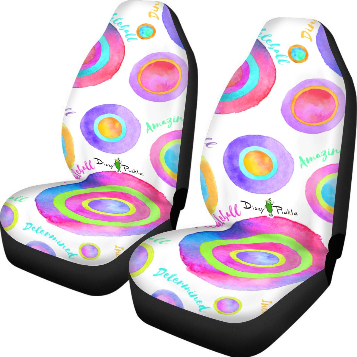 Dizzy Pickle Emily Empowered Universal Car Seat Cover (Includes a pair of seat covers.)