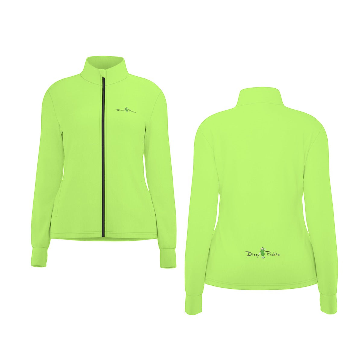 Dizzy Pickle DZY P Classic Lime Green Women's Pickleball Long Sleeve Thumbhole