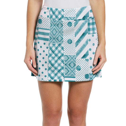 Dizzy Pickle Heidi TW Patches Women's 17" Performance Pickleball Skort with Inner Shorts