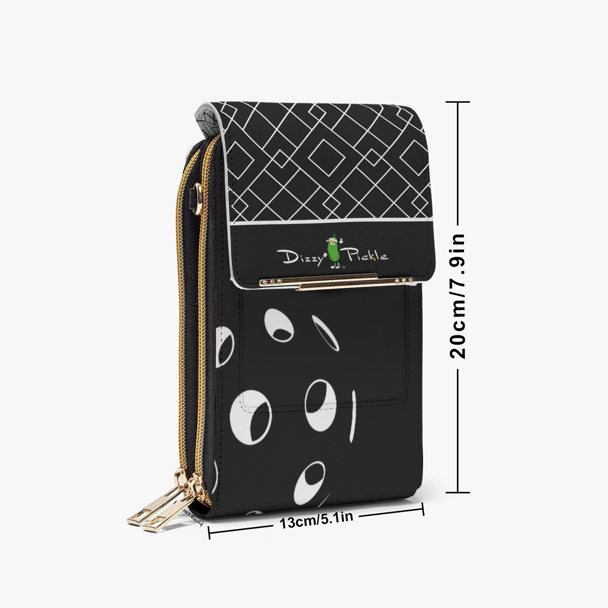 Dizzy Pickle Lisa BW Women's Pickleball Mobile Phone  Crossbody Bag