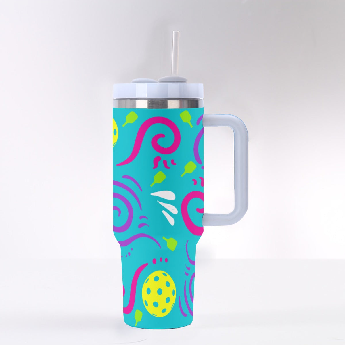 Dizzy Pickle It's Swell Blue 40 oz. Mega Pickleball Insulated Tumbler with Handle