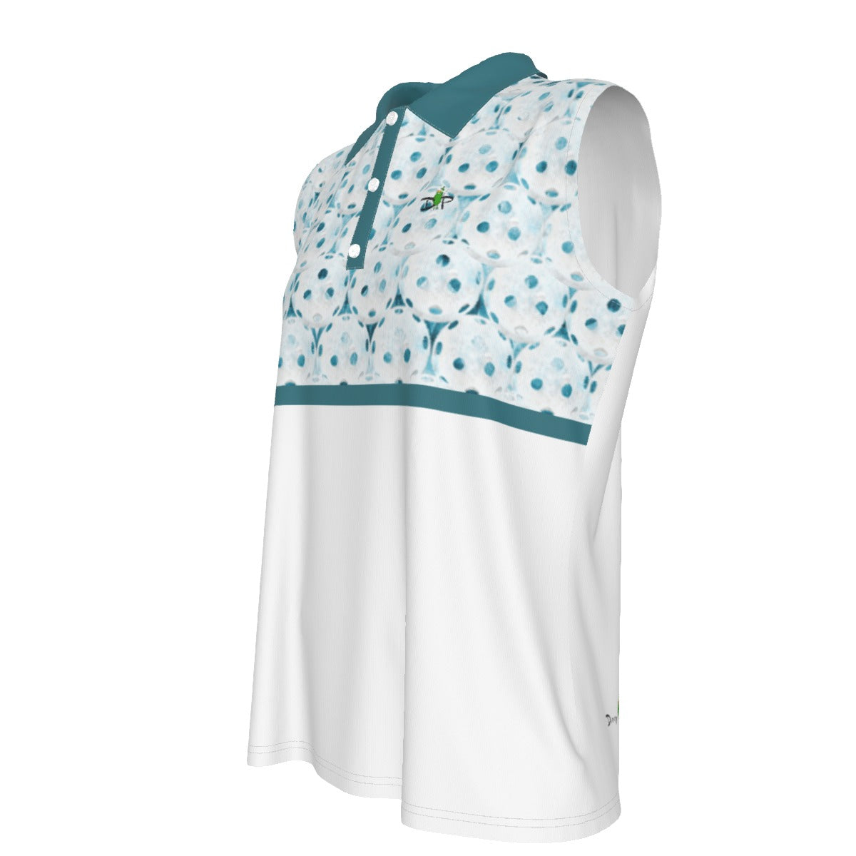 Dizzy Pickle Heidi TW Balls Solid Women's Pickleball Sleeveless Polo Shirt