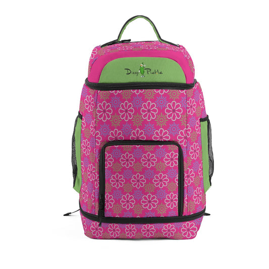 Dizzy Pickle April Pink Large Courtside Pickleball Multi-Compartment Backpack with Adjustable Straps