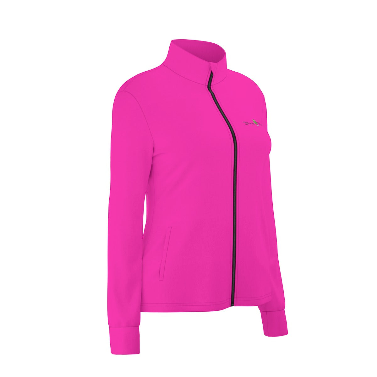 Dizzy Pickle DZY P Classic Hot Pink Women's Pickleball Long Sleeve Thumbhole Jacket