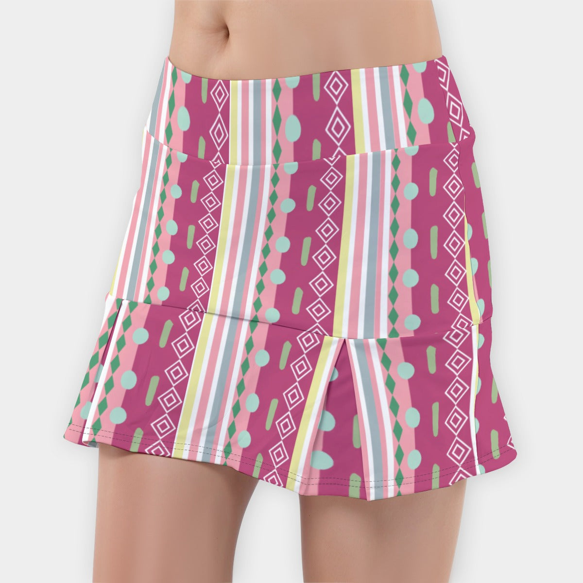 Dizzy Pickle Caroline Stripes Women's 15" Classic Pickleball Skort with Shorts