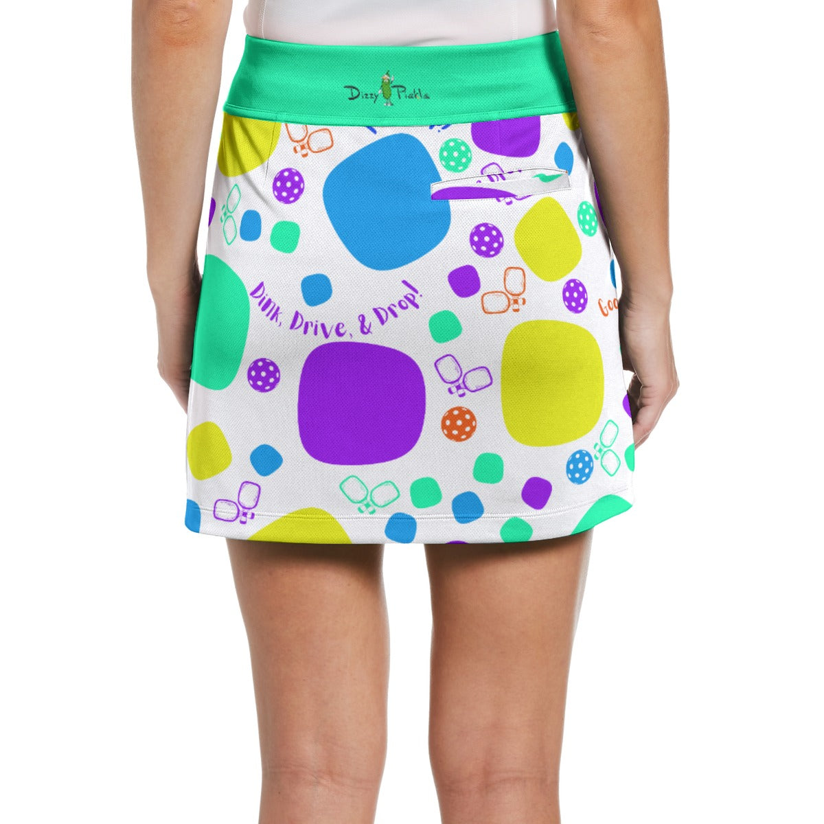 Dizzy Pickle Sharon Paddle Up Women's 17" Performance Pickleball Skort with Inner Shorts