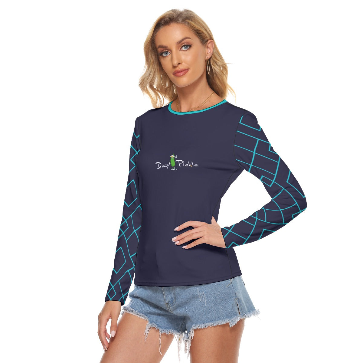 Dizzy Pickle Lisa BT Women's Pickleball Crew Neck Stretchable Long Sleeve Top