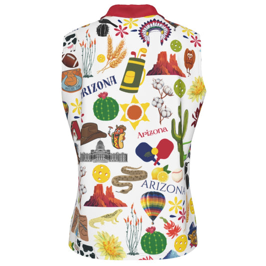 Dizzy Pickle Arizona Women's Pickleball Sleeveless Polo Shirt