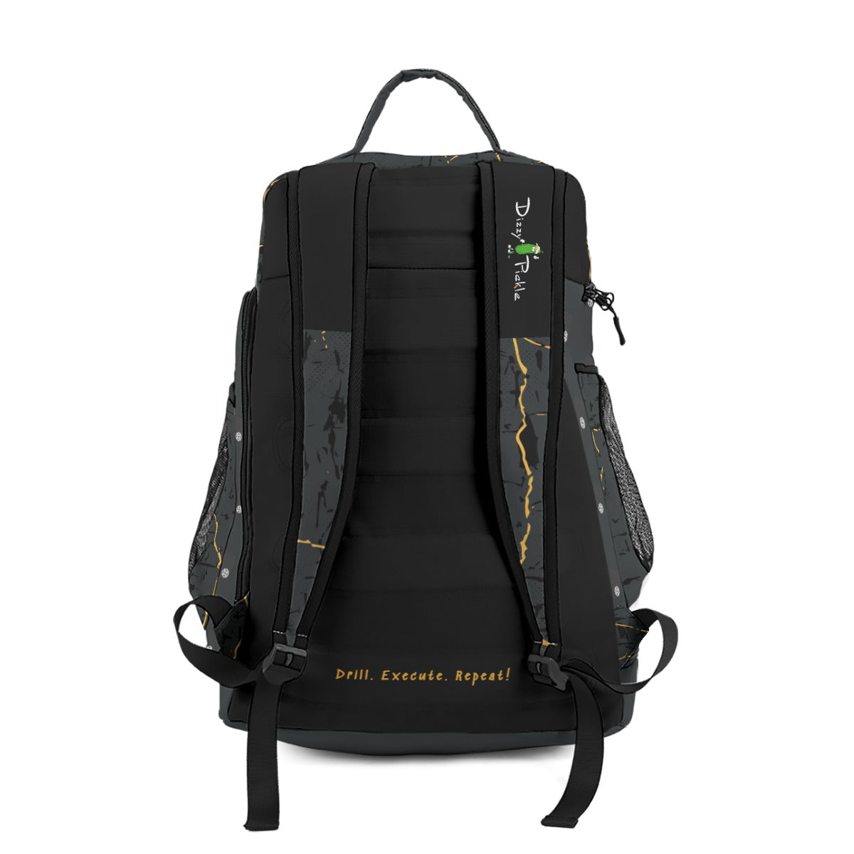 Dizzy Pickle Lynne Black Large Courtside Pickleball Multi-Compartment Backpack with Adjustable Straps