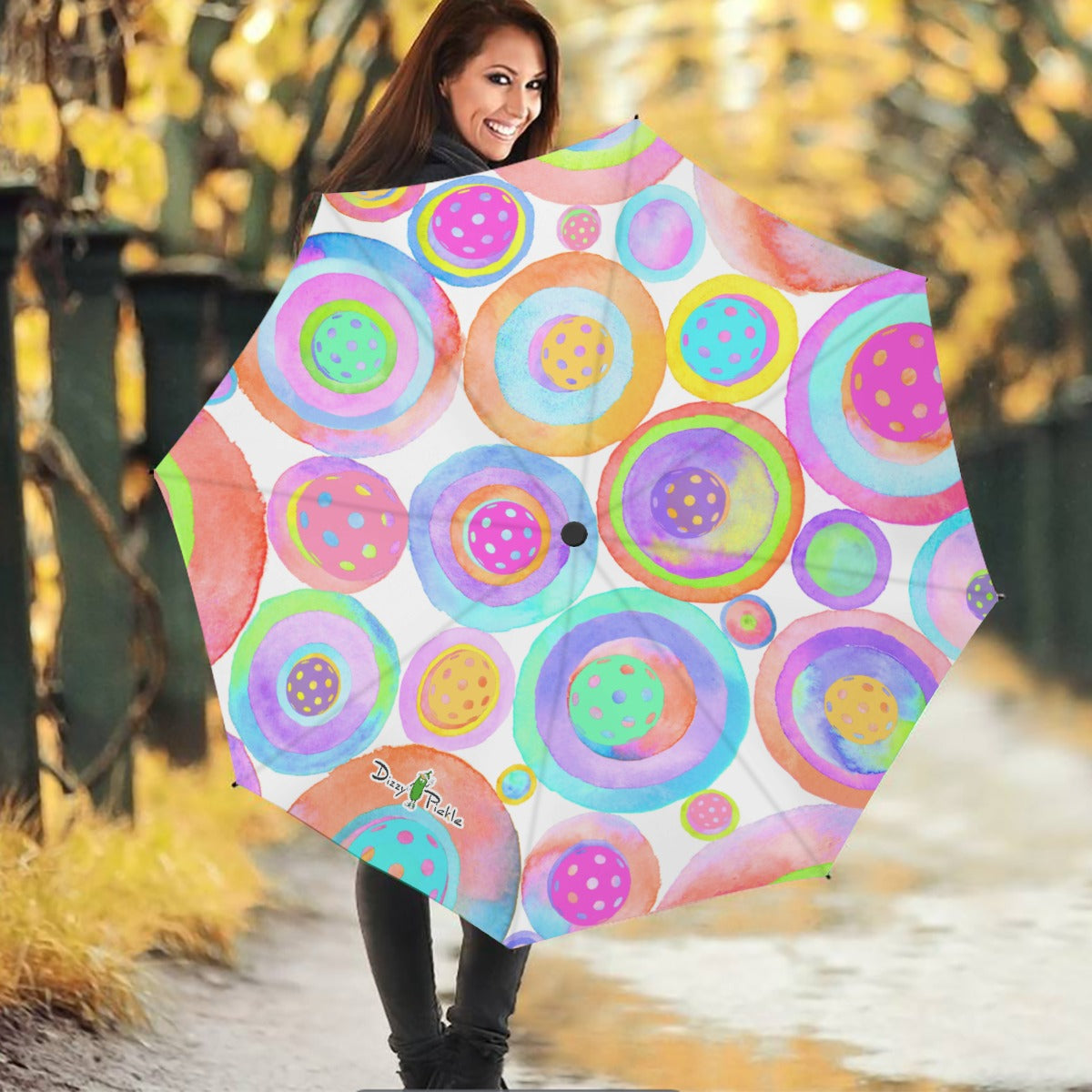 Dizzy Pickle Emily Inspired Pickleball Automatic Button Release Umbrella